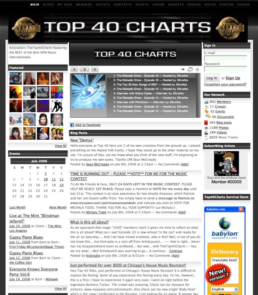 Top 40 Charts 2012