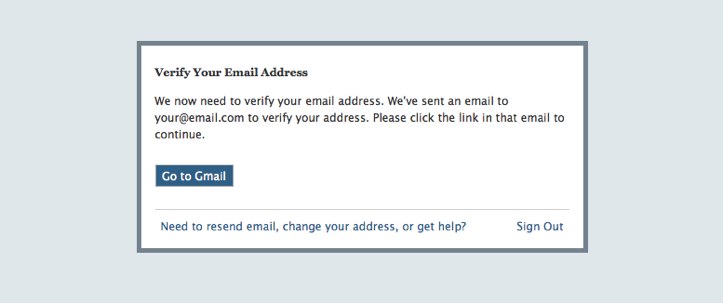 verify your email address 1