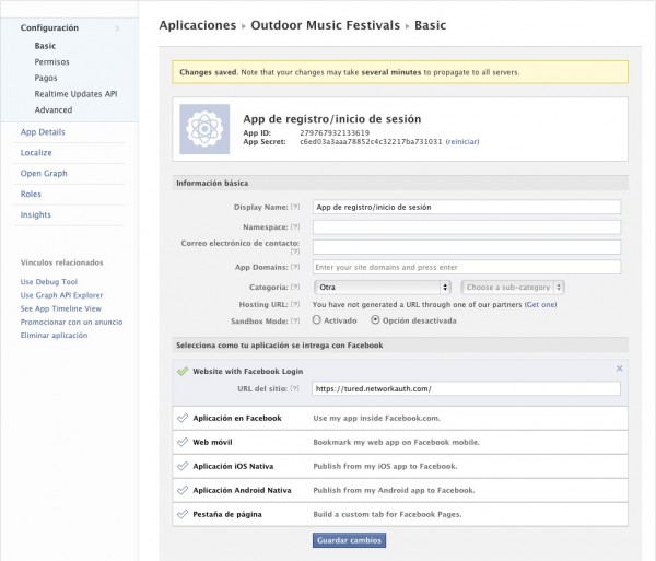 Permite inicio de sesiÃ³n social con Facebook 6