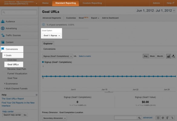 Track New Sign-Ups with Google Analytics 3