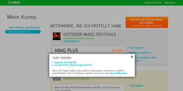 Upgraden Sie Ihr Ning-Plus-Netzwerk 2