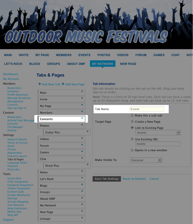 Modifying Tabs 1