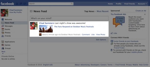 Share Content and Post Your Status Updates Directly to Facebook 5