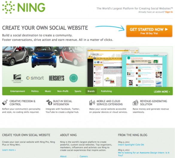 Create a Ning Network 1