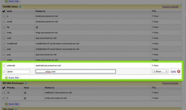 Using your custom Go Daddy domain with Ning 