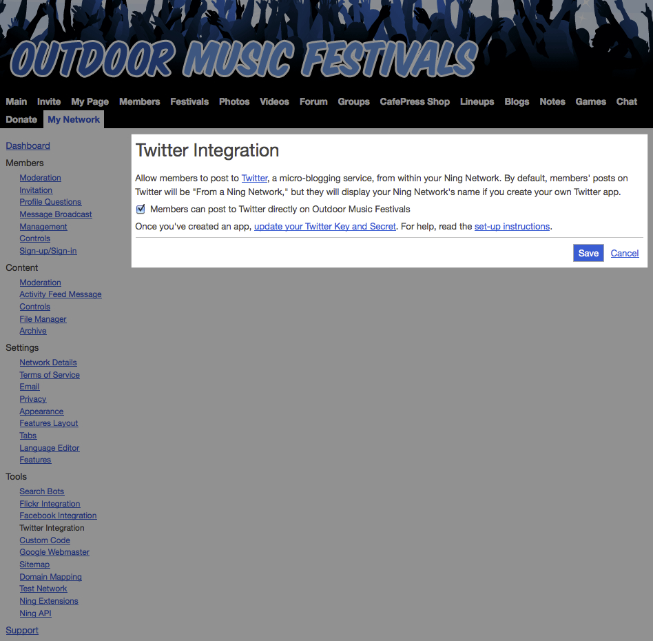 Twitter Integration on Your Network 2
