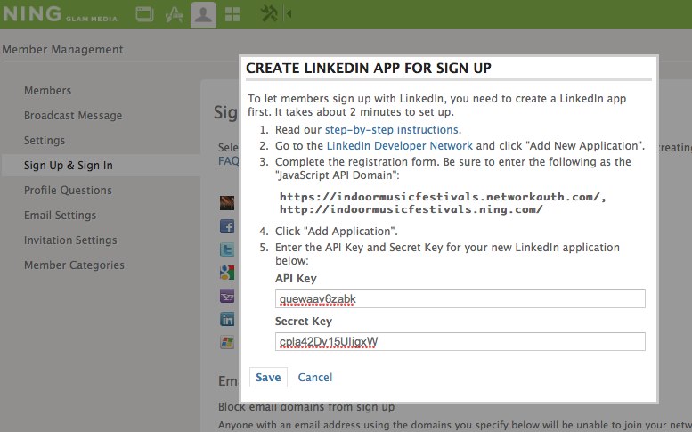 enable social sign in with linkedin ning 3 help sign in linkedin