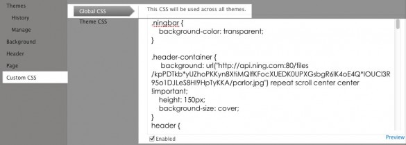 global css